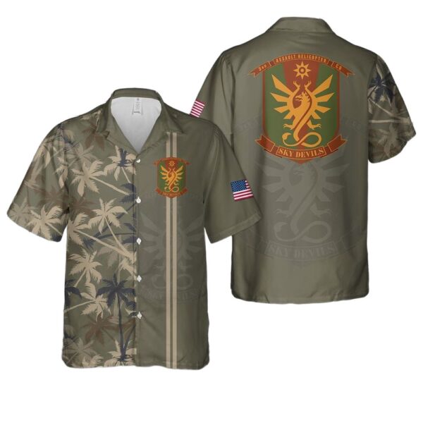 US Army 3rd Assault Helicopter Co Hawaiian Shirt For Men And Women
