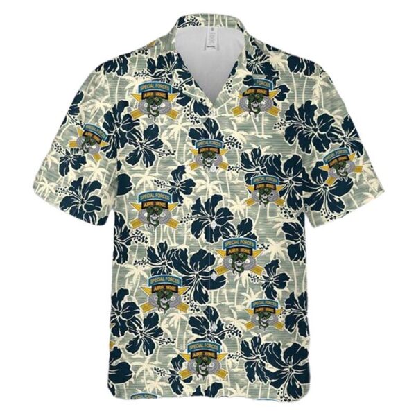 US Army Special Forces Jungle Skull Hawaiian Shirt Man US Army Special Forces Jungle Skull Hawaiian Shirt Man
