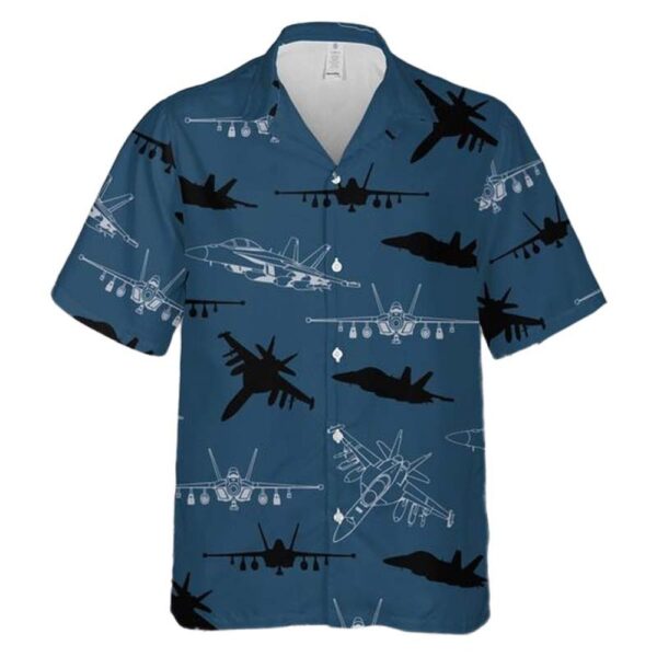 US Navy Boeing EA-18G Growler Aircraft Silhouettes Hawaiian Shirt For Men And Women US Navy Boeing EA-18G Growler Aircraft Silhouettes Hawaiian Shirt For Men And Women