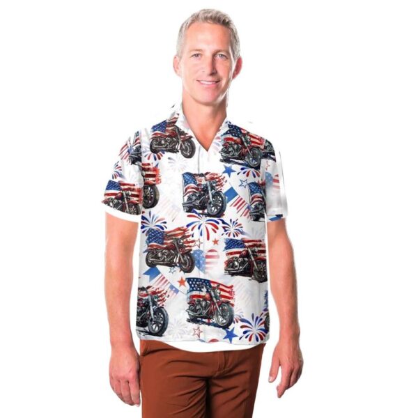 American Patriotic Motorcycle 4th Of July Aloha Hawaiian Shirt American Patriotic Motorcycle 4th Of July Aloha Hawaiian Shirt