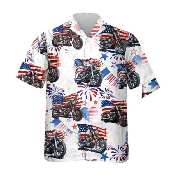 American Patriotic Motorcycle 4th Of July Aloha Hawaiian Shirt American Patriotic Motorcycle 4th Of July Aloha Hawaiian Shirt