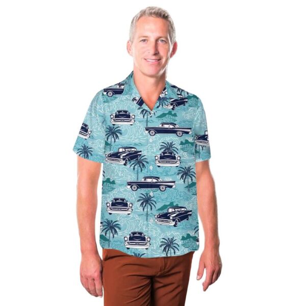 Chevrolet Bel Air 1957 Silhouette Hawaiian Shirt Cheap