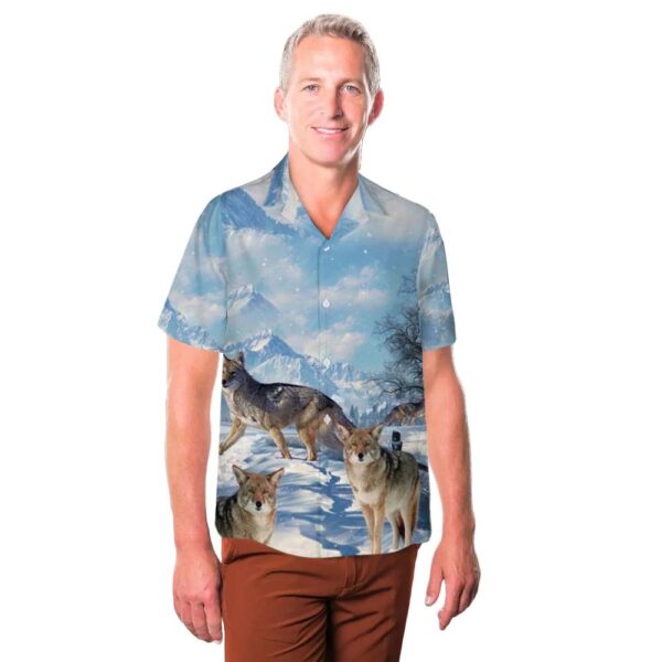 Coyote Button Up Hawaiian Shirt