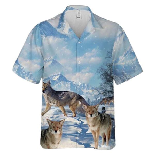 Coyote Button Up Hawaiian Shirt