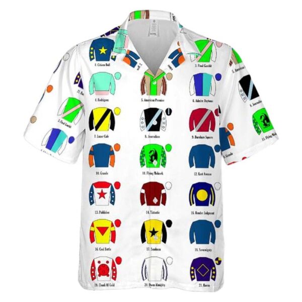 Kentucky Derby 2025 Jockey Silks Hawaiian Shirt Man Kentucky Derby 2025 Jockey Silks Hawaiian Shirt Man
