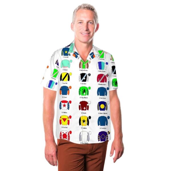 Kentucky Derby 2025 Jockey Silks Hawaiian Shirt Man Kentucky Derby 2025 Jockey Silks Hawaiian Shirt Man