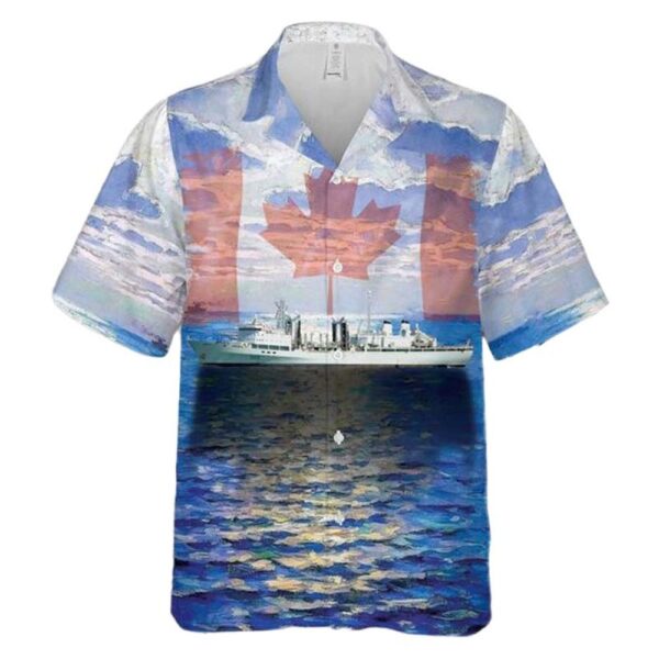 Royal Canadian Navy HMCS Protecteur (AOR 509) Hawaiian Shirt For Men And Women Royal Canadian Navy HMCS Protecteur (AOR 509) Hawaiian Shirt For Men And Women