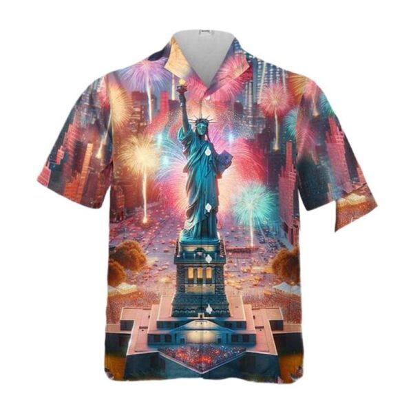 Statue Of Liberty 4th Of July Hawaiian Shirt For Men And Women