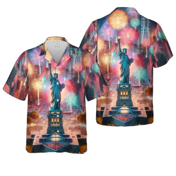 Statue Of Liberty 4th Of July Hawaiian Shirt For Men And Women
