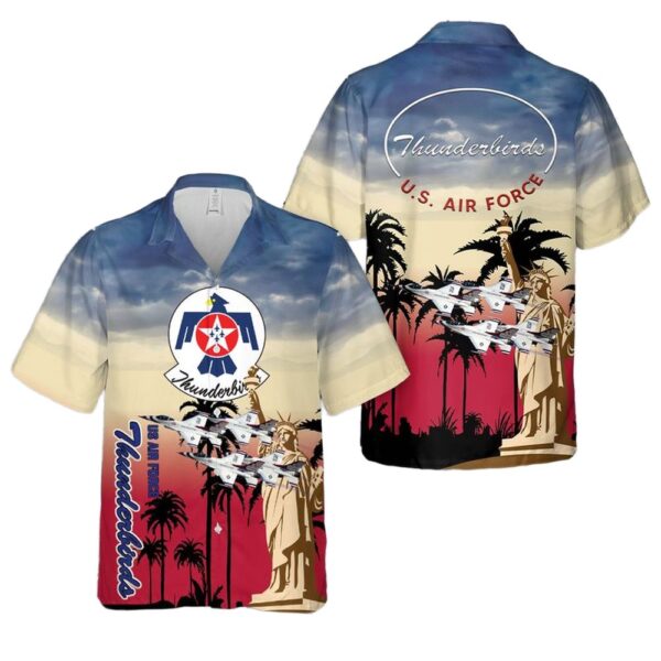 US Air Force Thunderbirds 4th Of July Hawaiian Shirt Outfit US Air Force Thunderbirds 4th Of July Hawaiian Shirt Outfit