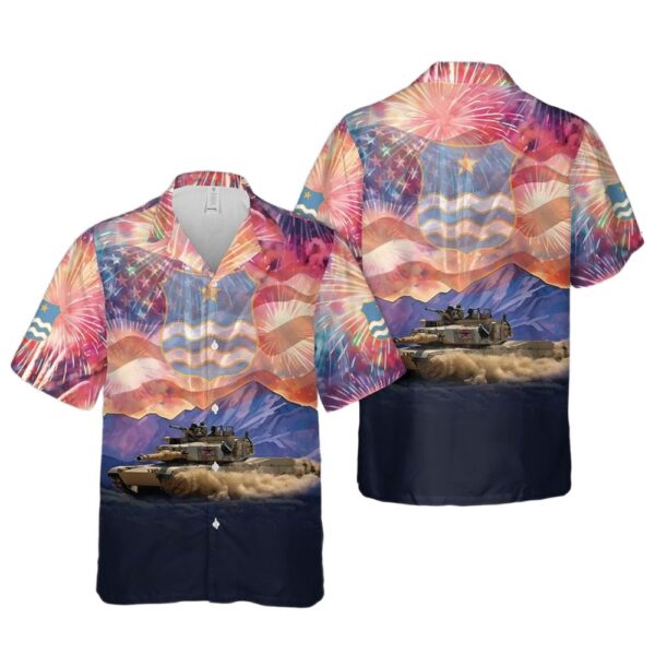 US Army Minnesota Army National Guard M1A2 Abrams main battle tank 4th Of July Hawaiian Shirt Cheap