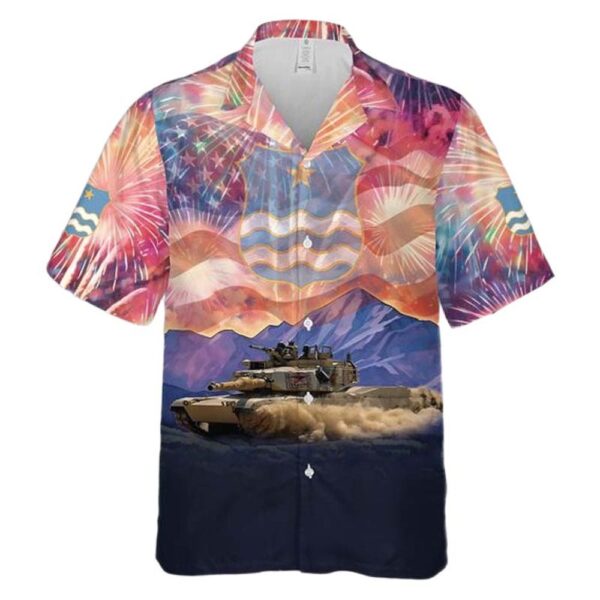 US Army Minnesota Army National Guard M1A2 Abrams main battle tank 4th Of July Hawaiian Shirt Cheap