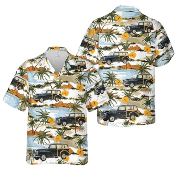 1967 Morris Minor Traveller Hawaiian Shirt Man