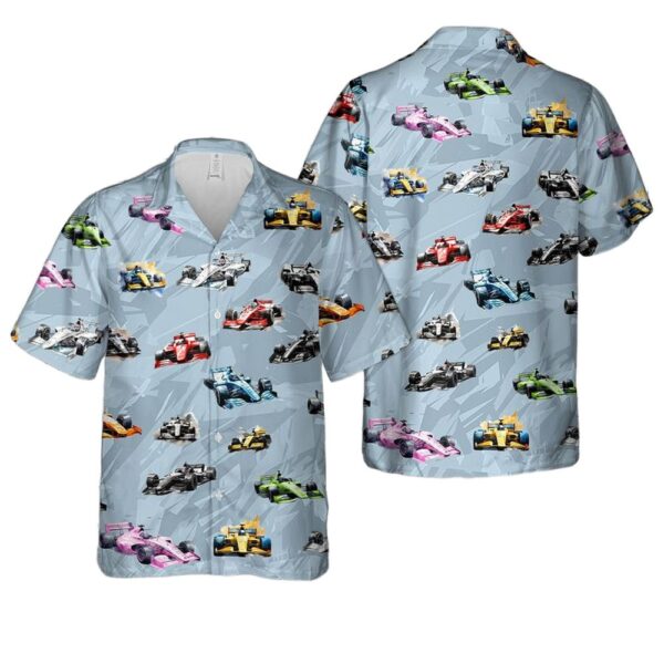Indycar Racing Cars Aloha Hawaiian Shirt Indycar Racing Cars Aloha Hawaiian Shirt