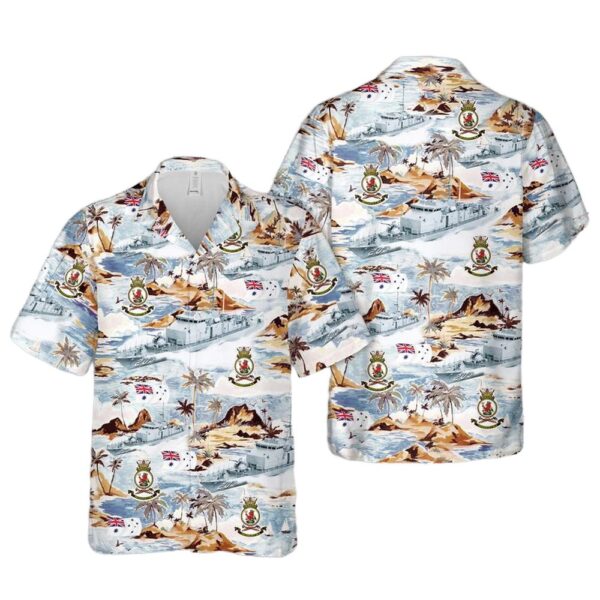 Royal Australian Navy HMAS Fremantle (FCPB 203) Fremantle-class patrol boat Australian White Ensign Hawaiian Shirt Outfit Royal Australian Navy HMAS Fremantle (FCPB 203) Fremantle-class patrol boat Australian White Ensign Hawaiian Shirt Outfit