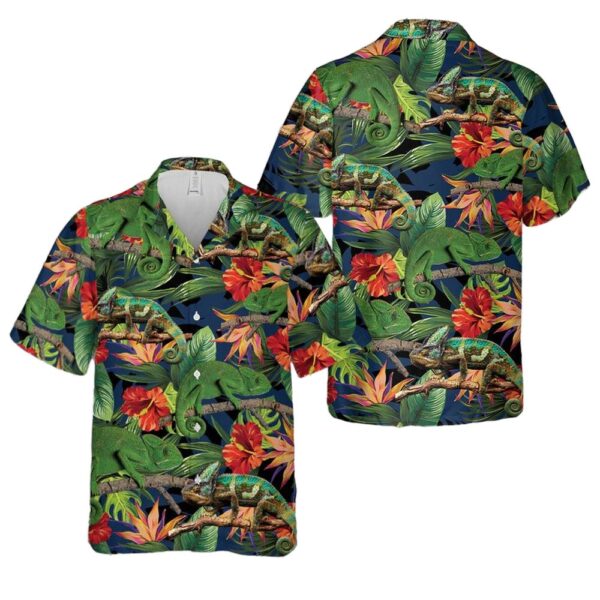 Chameleon Hawaiian Shirt For Men And Women Chameleon Hawaiian Shirt For Men And Women