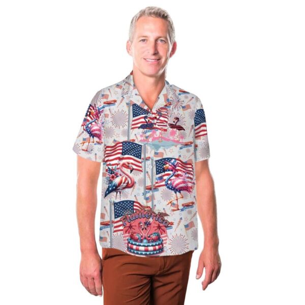 Independence Day Patriotic Flamingo 4th Of July Cheap Hawaiian Shirt Independence Day Patriotic Flamingo 4th Of July Cheap Hawaiian Shirt