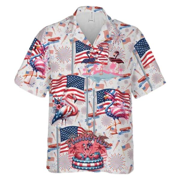 Independence Day Patriotic Flamingo 4th Of July Cheap Hawaiian Shirt Independence Day Patriotic Flamingo 4th Of July Cheap Hawaiian Shirt