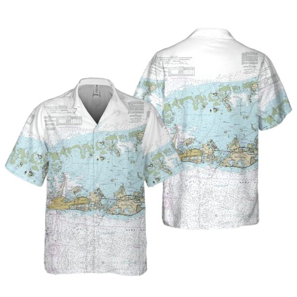 Key West Nautical Chart Cheap Hawaiian Shirt