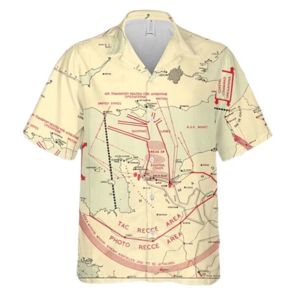 Normandy landings 1944 map Hawaiian Shirt Outfit Normandy landings 1944 map Hawaiian Shirt Outfit
