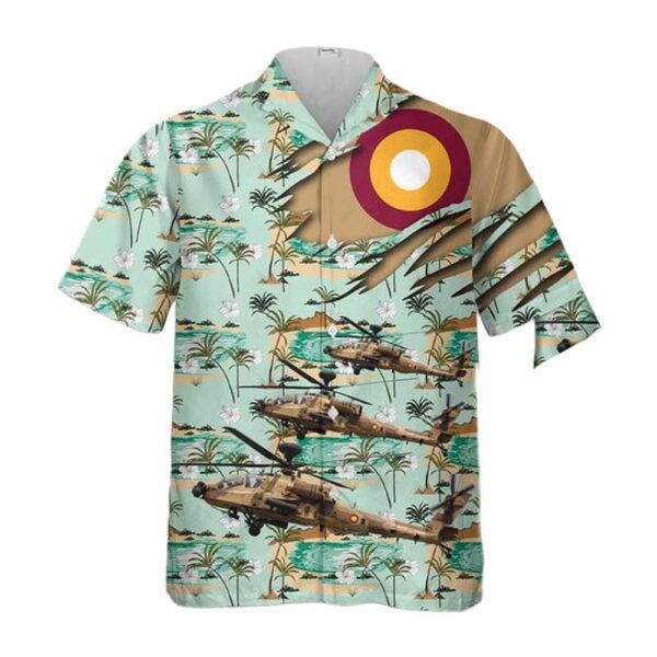 Qatar Emiri Air Force (QEAF) Boeing AH-64E Apache Guardian Aloha Hawaiian Shirt Qatar Emiri Air Force (QEAF) Boeing AH-64E Apache Guardian Aloha Hawaiian Shirt