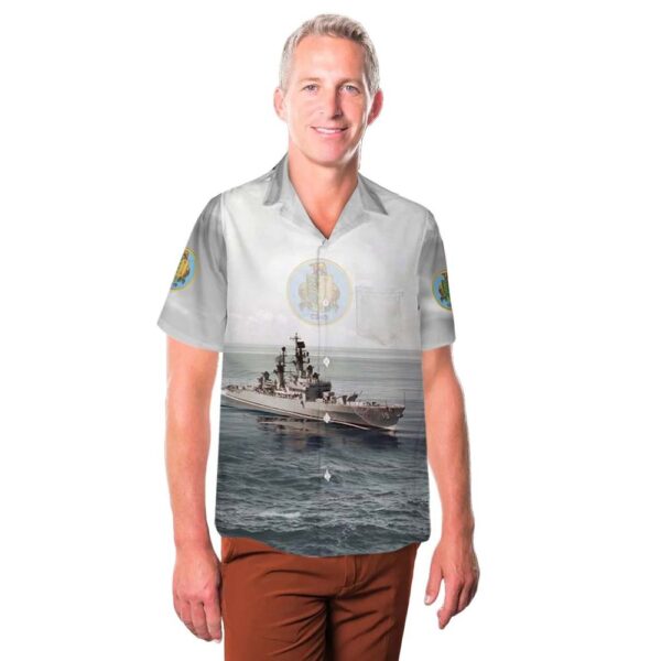 US Navy USS Dale (DLG-19-CG-19) Leahy-class cruiser Button Up Hawaiian Shirt US Navy USS Dale (DLG-19-CG-19) Leahy-class cruiser Button Up Hawaiian Shirt