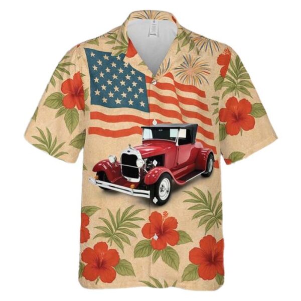 1929 Ford Model A 4th Of July Hawaiian Shirt Cheap 1929 Ford Model A 4th Of July Hawaiian Shirt Cheap