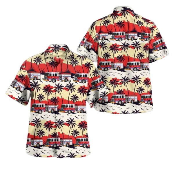 Annandale New Jersey Clinton Fire Department Hawaiian Shirt Man Annandale New Jersey Clinton Fire Department Hawaiian Shirt Man