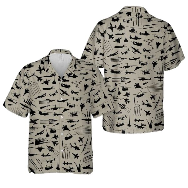 Military Aircraft Hawaiian Shirt Outfit Military Aircraft Hawaiian Shirt Outfit