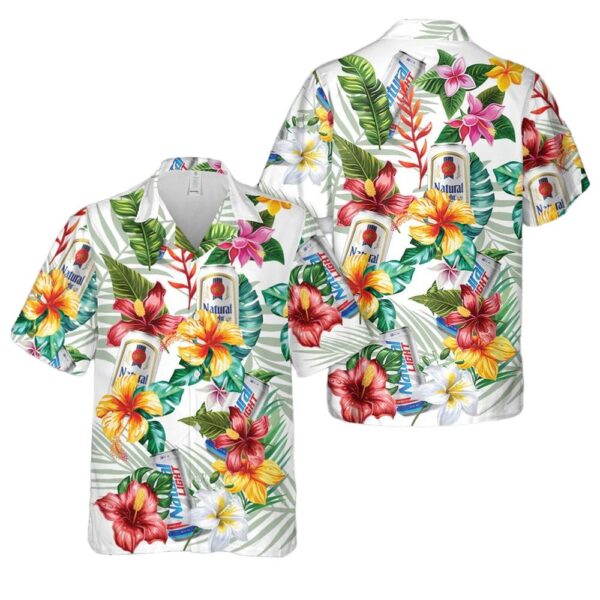 Natural Light Beer Aloha Hawaiian Shirt Natural Light Beer Aloha Hawaiian Shirt