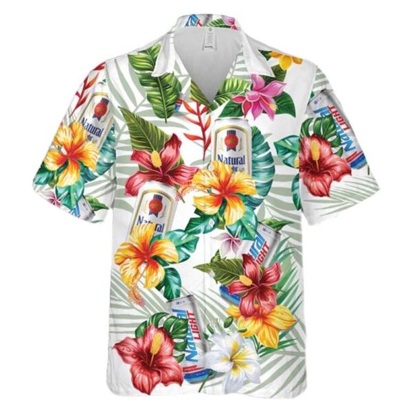 Natural Light Beer Aloha Hawaiian Shirt Natural Light Beer Aloha Hawaiian Shirt
