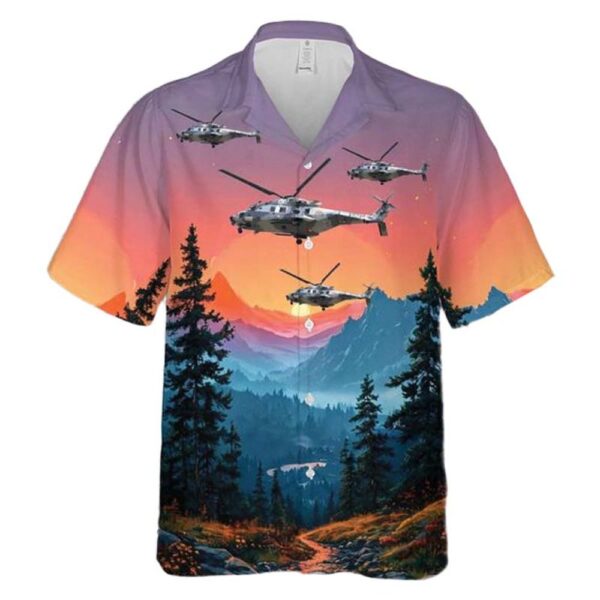 Qatar Emiri Air Force (QEAF) NH Industries NH-90TTH Aloha Hawaiian Shirt