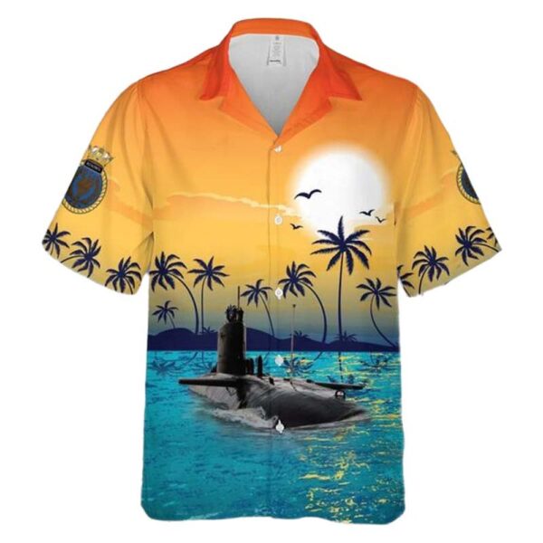 Royal Navy HMS Renown (S26) Button Up Hawaiian Shirt Royal Navy HMS Renown (S26) Button Up Hawaiian Shirt