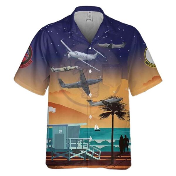 US Air Force Pilatus U-28A Draco 319th Special Operations Sqns Aloha Hawaiian Shirt V1 US Air Force Pilatus U-28A Draco 319th Special Operations Sqns Aloha Hawaiian Shirt V1