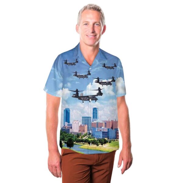 US Army Bell V-280 Valor Flying Over Fort Worth Texas Cheap Hawaiian Shirt US Army Bell V-280 Valor Flying Over Fort Worth Texas Cheap Hawaiian Shirt