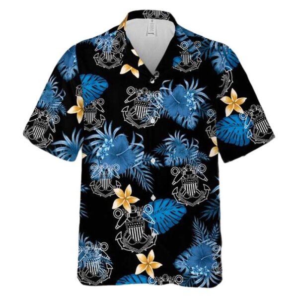 US Coast Guard Master Chief Boatswains Mate BMCM Anchor Aloha Hawaiian Shirt US Coast Guard Master Chief Boatswains Mate BMCM Anchor Aloha Hawaiian Shirt