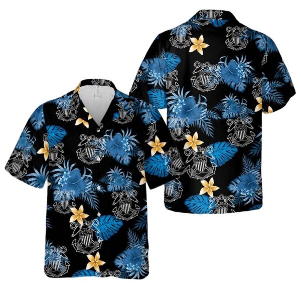 US Coast Guard Master Chief Boatswains Mate BMCM Anchor Aloha Hawaiian Shirt US Coast Guard Master Chief Boatswains Mate BMCM Anchor Aloha Hawaiian Shirt
