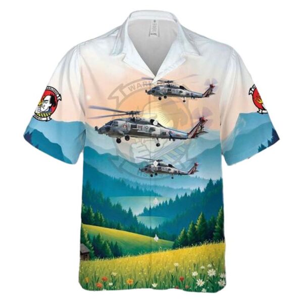 US Navy Helicopter Maritime Strike Squadron Five One (HSM-51) Warlords Sikorsky MH-60R ‘Seahawk’ 167016 Hawaiian Shirt Outfit US Navy Helicopter Maritime Strike Squadron Five One (HSM-51) Warlords Sikorsky MH-60R ‘Seahawk’ 167016 Hawaiian Shirt Outfit