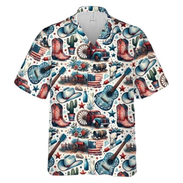 Western 4th Of July Hawaiian Shirt Outfit Western 4th Of July Hawaiian Shirt Outfit