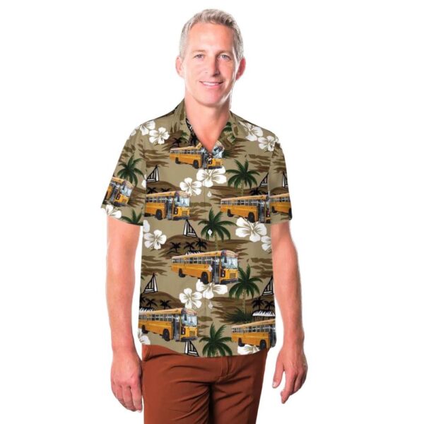 2018 Blue Bird All American FE 77 Passenger School Bus Hawaiian Shirt Cheap