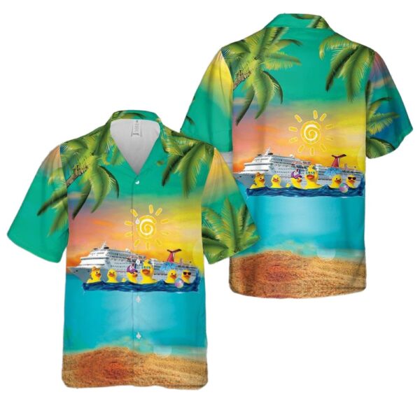 Carnival Cruise Line Carnival Inspiration Cruising Ducks Hawaiian Shirt Man Carnival Cruise Line Carnival Inspiration Cruising Ducks Hawaiian Shirt Man