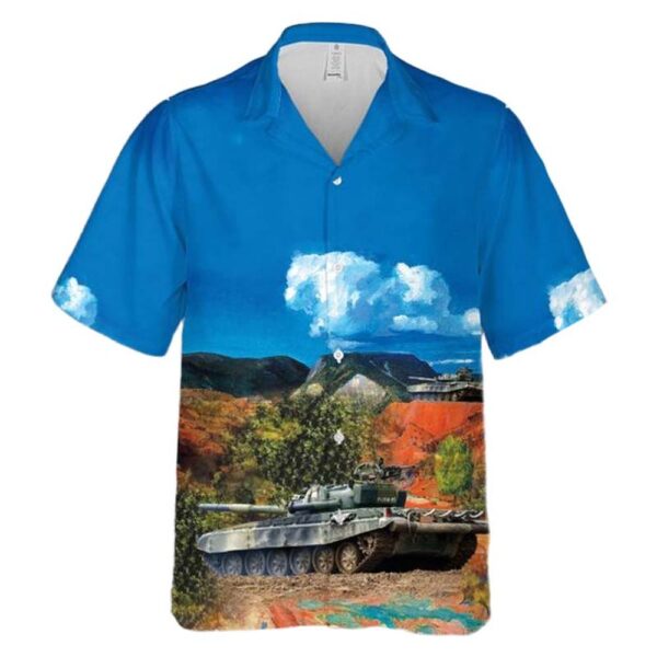 Finnish Army T-72 main battle tank Cheap Hawaiian Shirt Finnish Army T-72 main battle tank Cheap Hawaiian Shirt