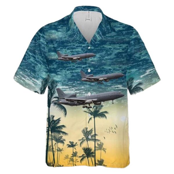 Royal Air Force (RAF) Lockheed TriStar K1 ZD948 Button Up Hawaiian Shirt Royal Air Force (RAF) Lockheed TriStar K1 ZD948 Button Up Hawaiian Shirt