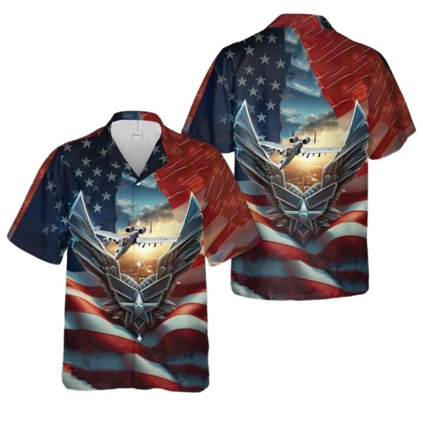 US Air Force A-10 Thunderbolt II 4th Of July Hawaiian Shirt Outfit US Air Force A-10 Thunderbolt II 4th Of July Hawaiian Shirt Outfit