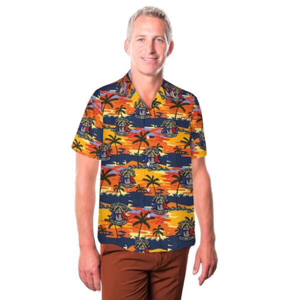US Army 2-501 GSAB Desert Knights Hawaiian Shirt Outfit