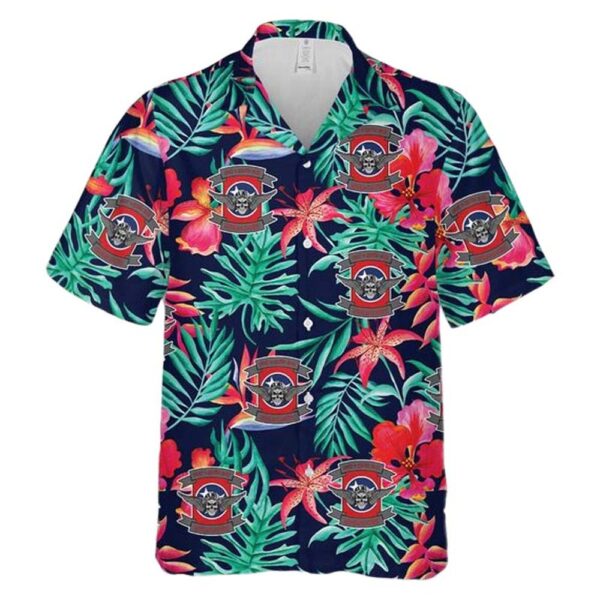 US Army HHC 1-230 AHB Headhunters Aloha Hawaiian Shirt