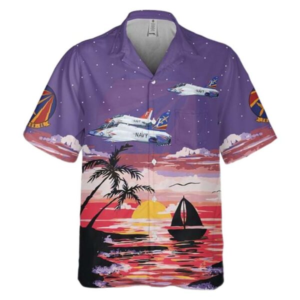 US Navy Training Squadron EIGHT SIX (VT-86) Sabrehawks T-45C Goshawk Cheap Hawaiian Shirt