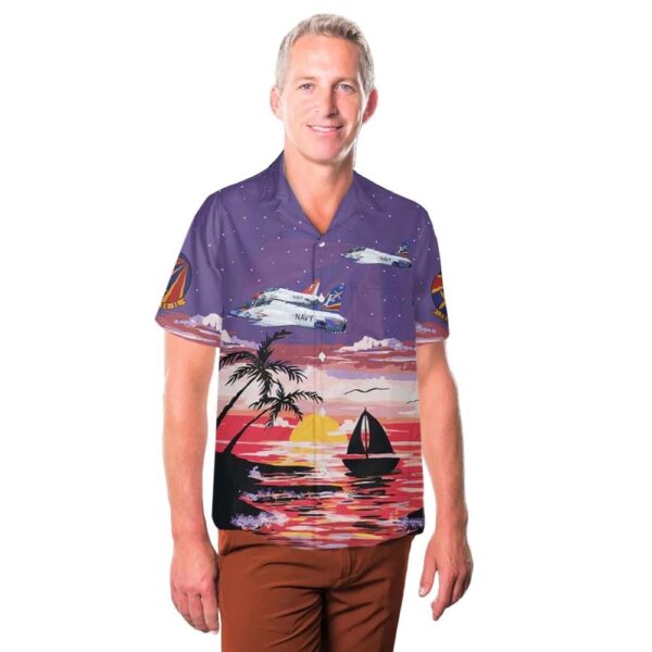 US Navy Training Squadron EIGHT SIX (VT-86) Sabrehawks T-45C Goshawk Cheap Hawaiian Shirt