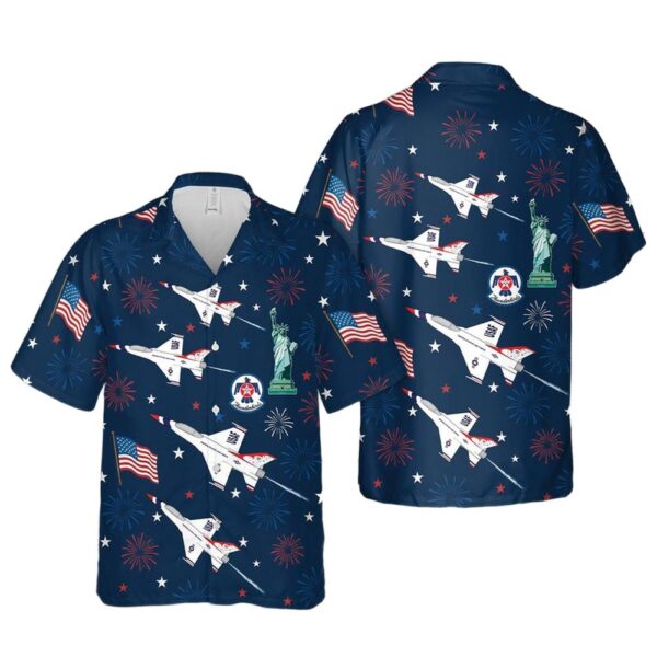 US Air Force Thunderbirds 4th Of July Cheap Hawaiian Shirt US Air Force Thunderbirds 4th Of July Cheap Hawaiian Shirt