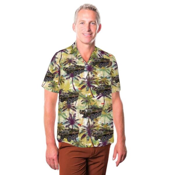 US Army 3rd Squadron 17th Cavalry Regiment Stryker Vehicle Hawaiian Shirt Cheap US Army 3rd Squadron 17th Cavalry Regiment Stryker Vehicle Hawaiian Shirt Cheap